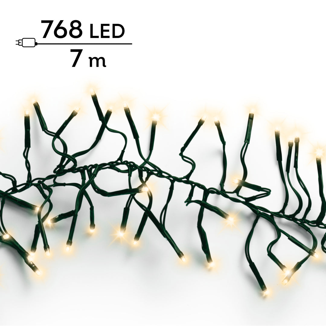 LED lights Cluster Lights Soft Gold 7m