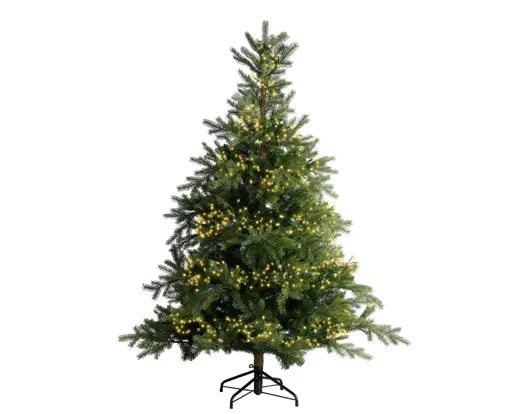 LED cluster lights gb 8 function twinkle effect outdoor green/soft gold L.1050cm