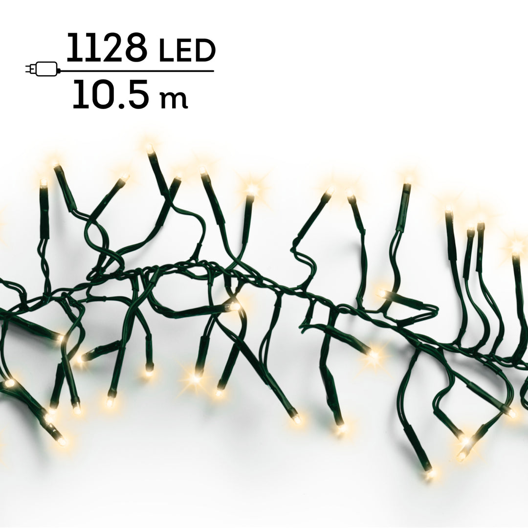 LED lights Cluster Lights Soft Gold 10.5m