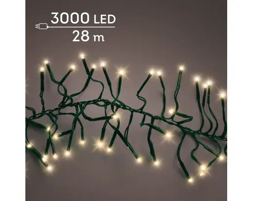 LED Cluster Lights Soft Gold 2800cm (Plug-in)