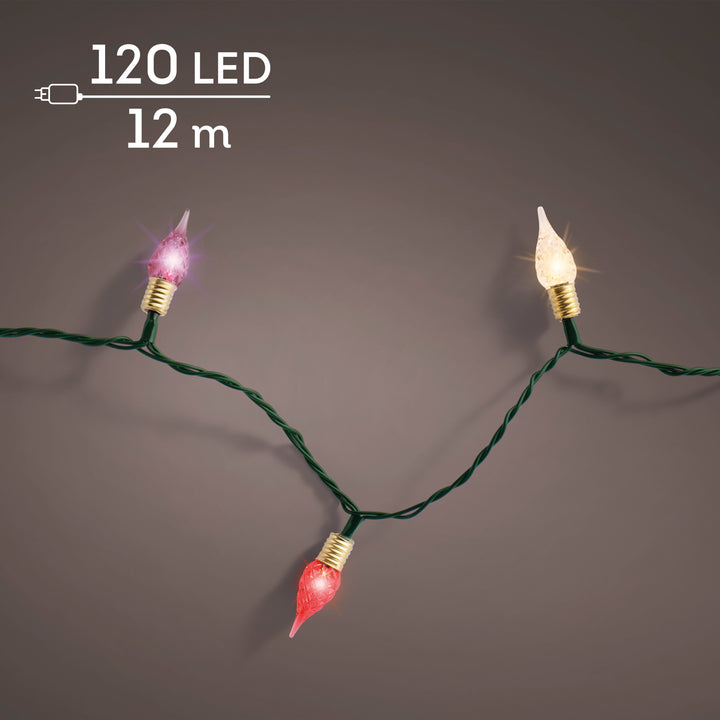 LED lights Vintage Lights Multi-colour 11.9m - lit product