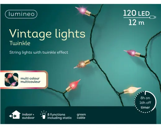 LED Vintage Lights Multi 1190cm (Plug-in)
