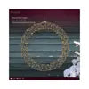 Micro LED wreath gb metal steady outdoor black/classic warm L.7.5cm x W.58cm x H.58cm