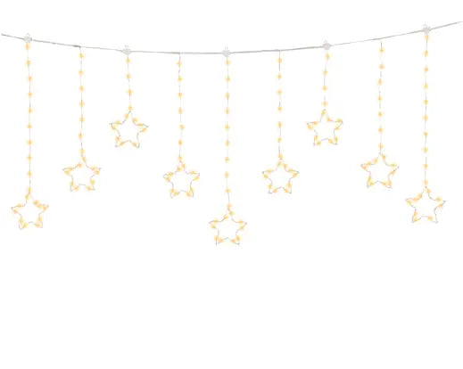 Micro LED curtain lights Plug-in copper/classic warm L.120cm x H.60cm