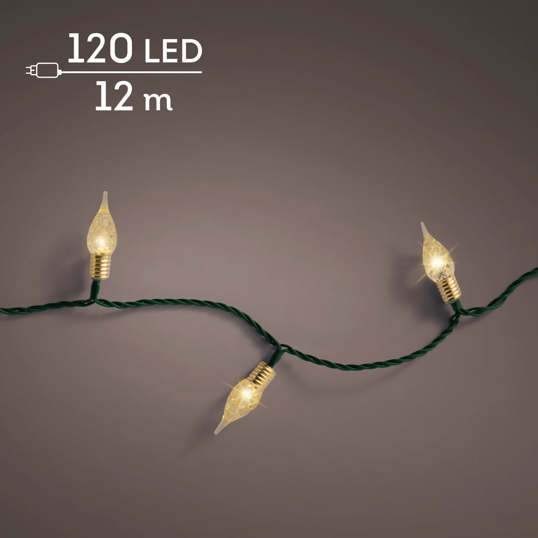 LED lights Vintage Lights Soft Gold 11.9m - lit product