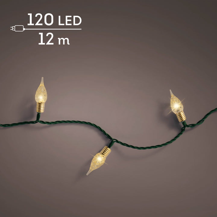 LED lights Vintage Lights Soft Gold 11.9m - lit product