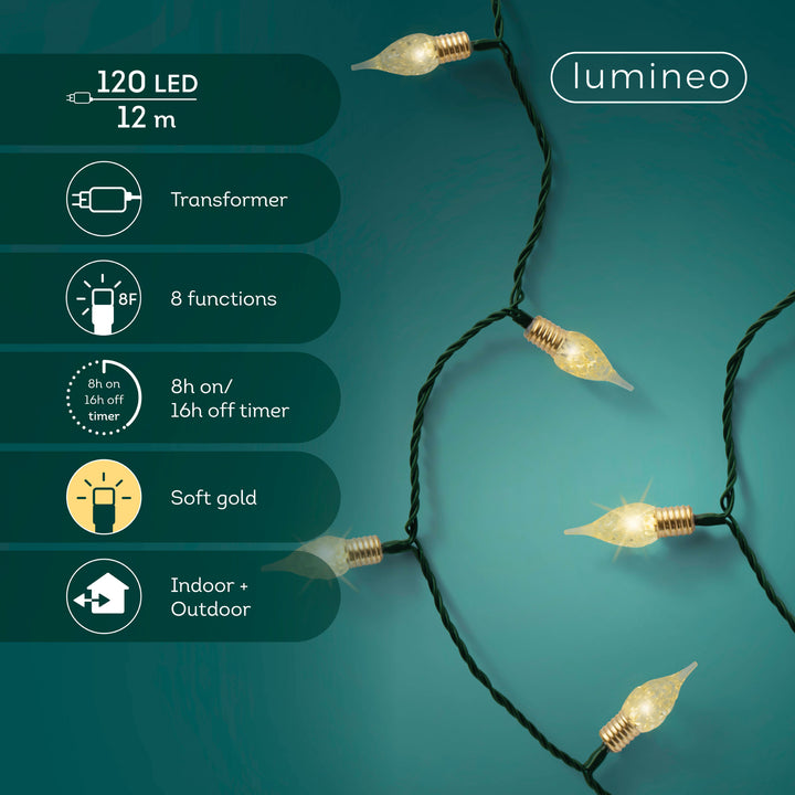 LED lights Vintage Lights Soft Gold 11.9m