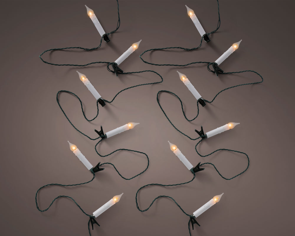 Plug-in LED flame-effect candle lights, 10cm, alternate view