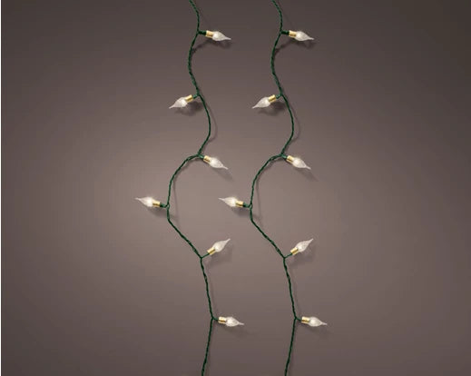 LED  vintage  lights  gb  8  function twinkle effect indoor L2390cm - green/warm white