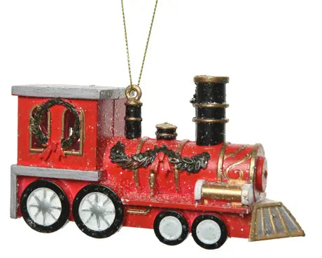 Train plastic glitter multi L.4cm x W.12cm x H.6cm