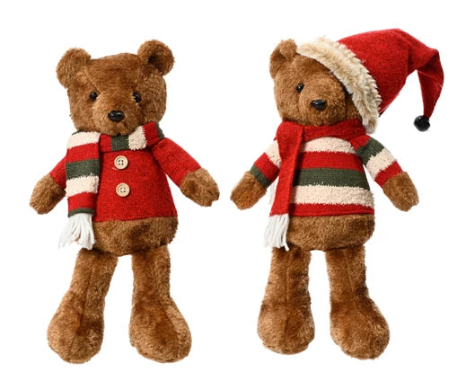 Bear polyester  brown/colour(s) L.16cm x W.10cm x H.35cm