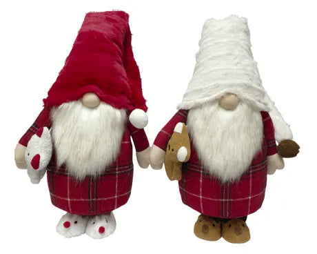 Gnome polyester hard body  red/white L.30cm x W.17cm x H.92cm