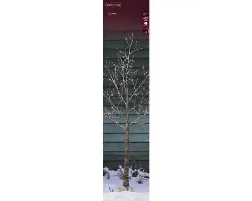 Micro LED tree gb pvc branch steady outdoor brown/warm white dia100cm x H.180cm