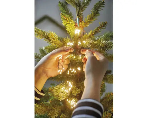 Micro LED tree bunch gb steady outdoor green/warm white L.210cm