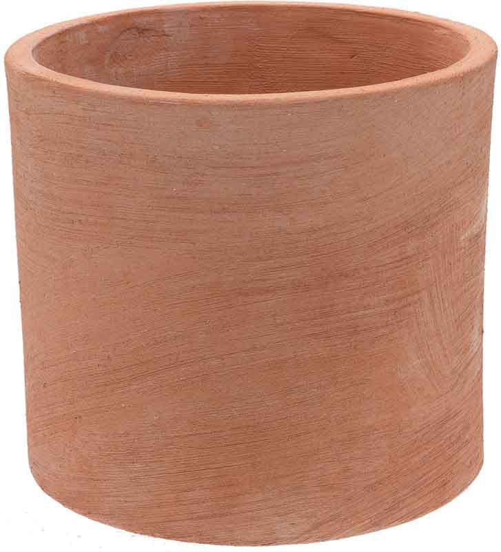 Artisinal Terracotta Modern Cylinder 25Cm/H23Cm (Cilindro Moderne) - Pots - Windyridge Garden Centre