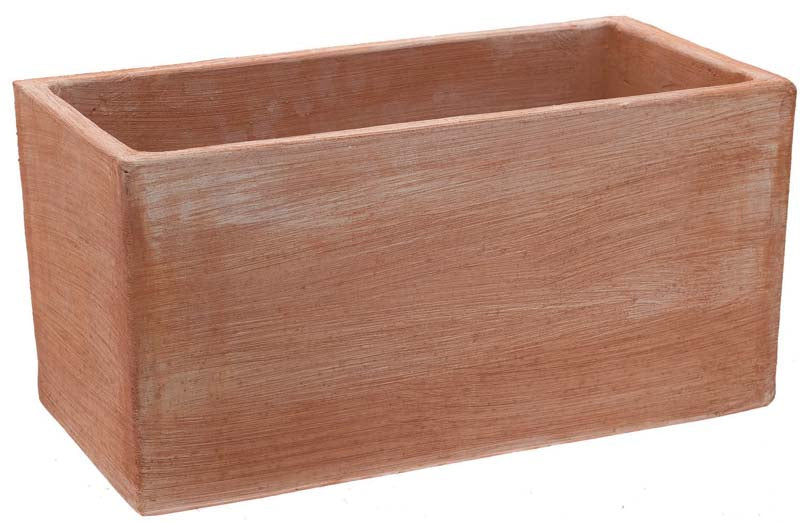 Artisinal Terracotta Cassetta Modern Trough 38cm