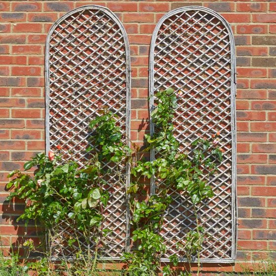 Heavy Duty Framed Willow Trellis Square 1.2 x 0.45m