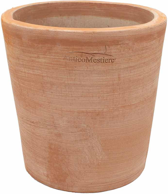 Artisinal Terracotta Modern Vase Pot Ø40cm/H40cm (Vaso Rotondo Moderne)