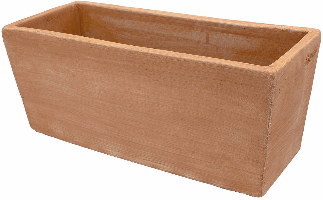 Artisinal Terracotta Modern Edged Trough L50cm/W25cm/H25cm (Cassetta Rettangolare Moderne)