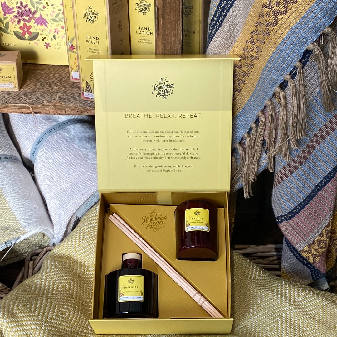 Candle and Diffuser Set Lemongrass & Cedarwood
