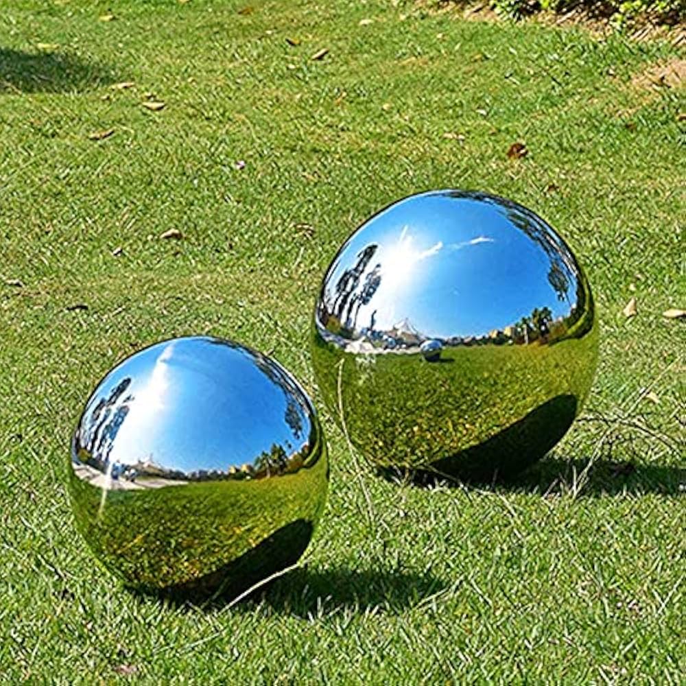 Stainless Steel Gazing Globe Xl - Ornaments - Windyridge Garden Centre