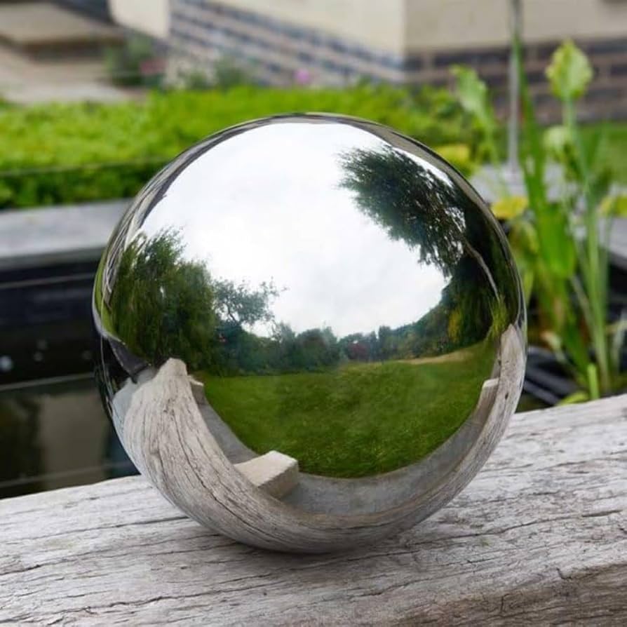 Stainless Steel Gazing Globe Xl - Ornaments - Windyridge Garden Centre