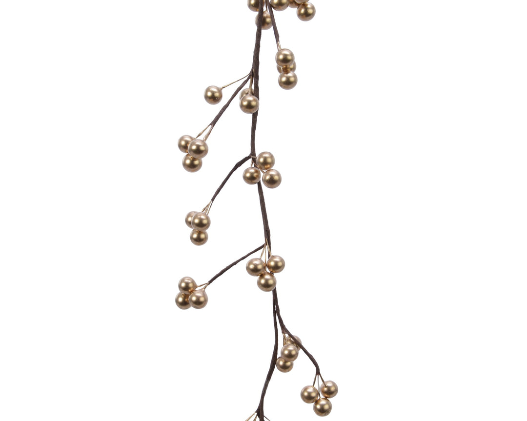 Gold foam Christmas garland, 130cm long