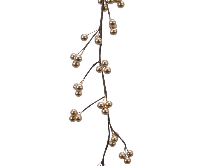Gold foam Christmas garland, 130cm long