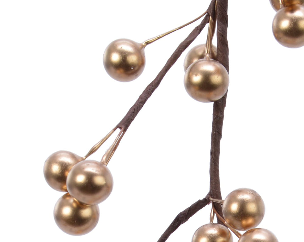 Gold foam Christmas garland, 130cm long, alternate view