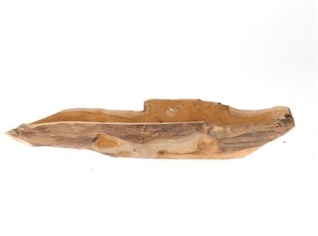 Bowl Teak Boat L-70 W-22 H-10   Wood