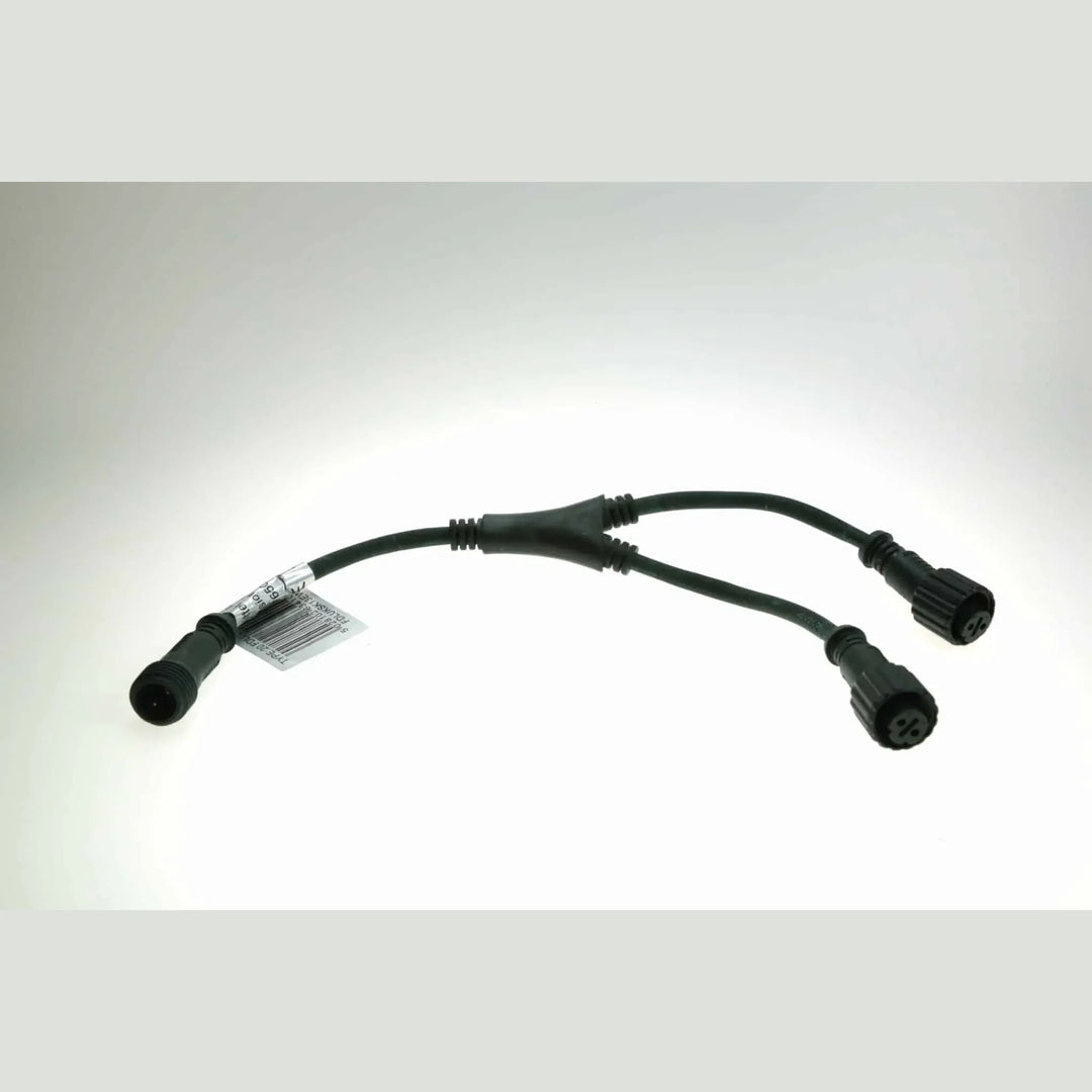 Green 2-way splitter for Christmas lights