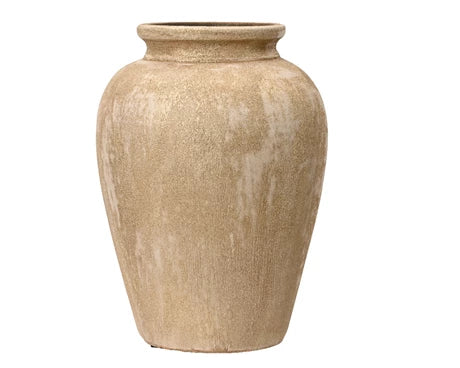 Vase terracotta sand gold dia22cm x H.30cm