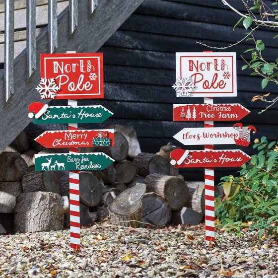 North Pole! Santas Sign