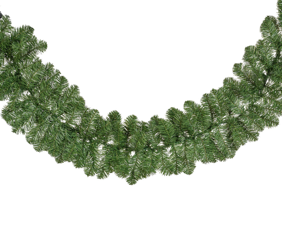 Green Imperial Christmas garland for indoor or outdoor use, 2.7m long, 25cm wide