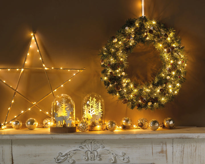 Imperial wreath indoor and outdoor green D.50cm x H.13cm