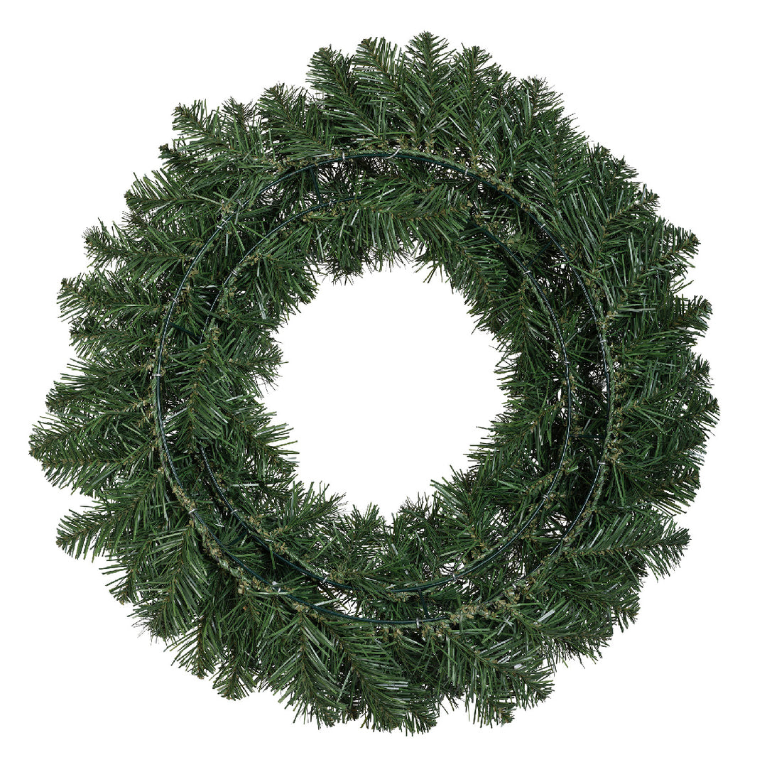 Green Imperial Christmas wreath for indoor or outdoor use, 60cm, alternate view