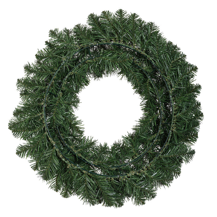 Green Imperial Christmas wreath for indoor or outdoor use, 60cm, alternate view