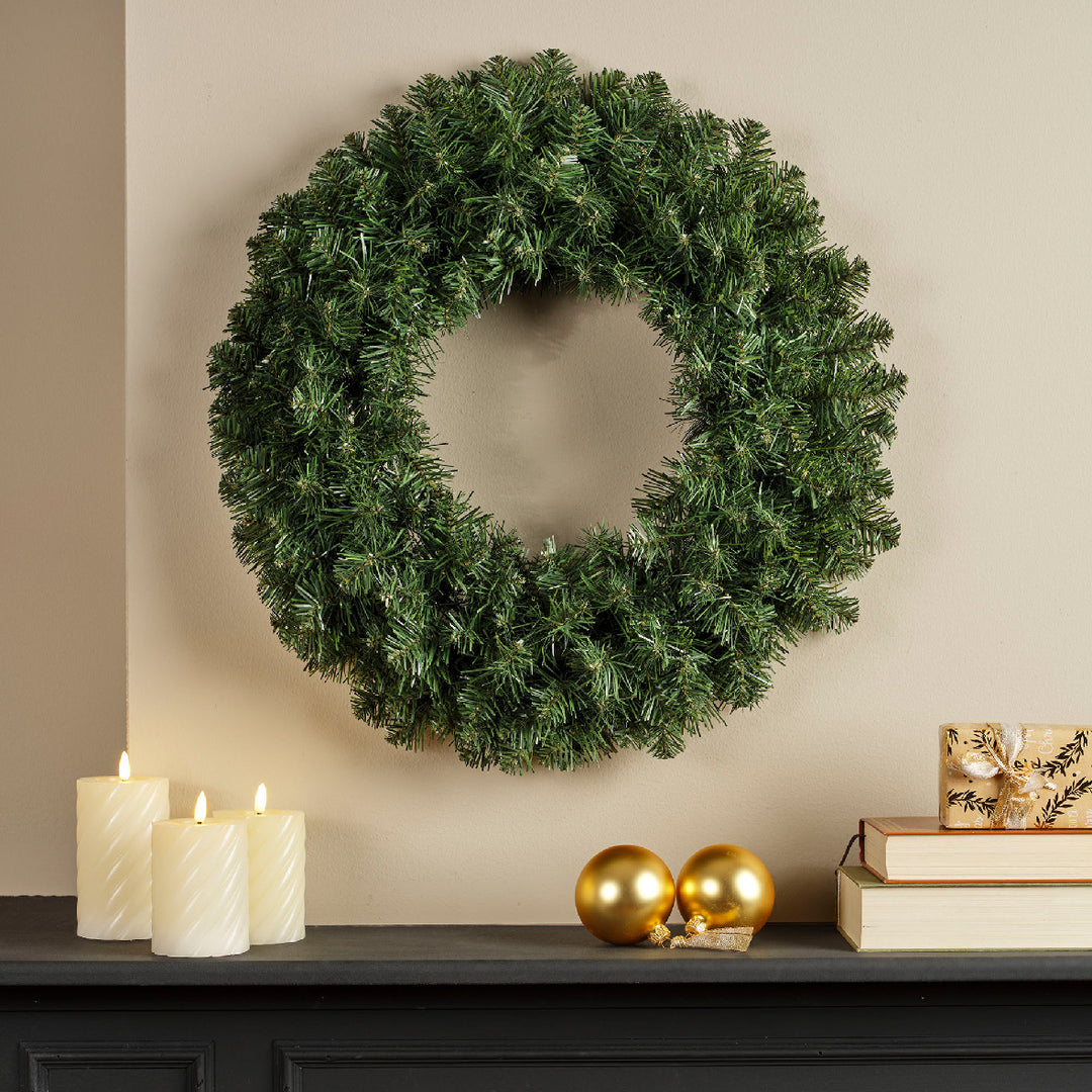 Imperial wreath indoor and outdoor green D.60cm x H.16cm