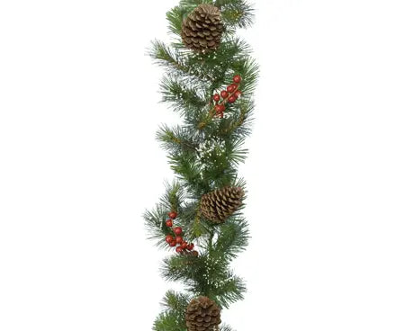Ipswich garland frosted indoor green/white L.270cm x W.30cm x H.10cm