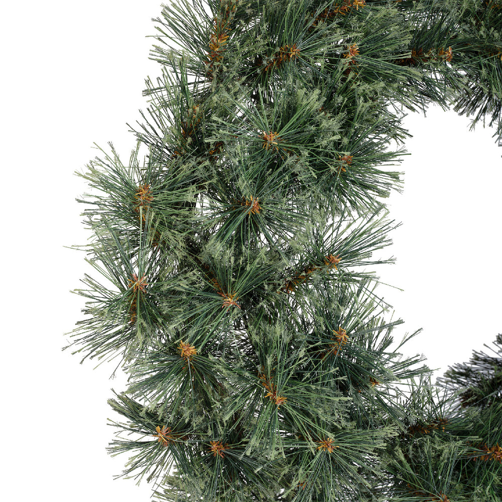 Green Cashmere indoor Christmas wreath, 63cm, alternate view