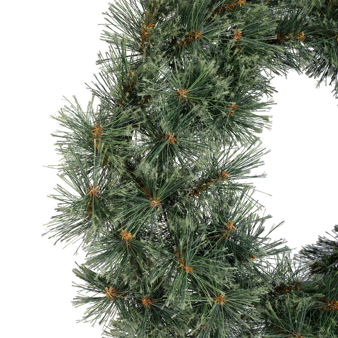 Green Cashmere indoor Christmas wreath, 63cm, alternate view