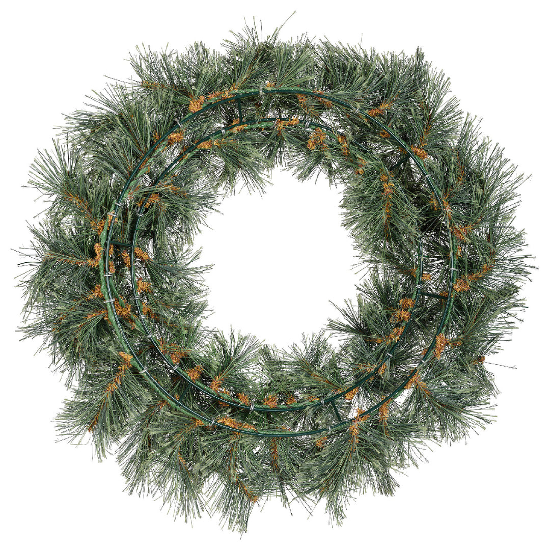 Green Cashmere indoor Christmas wreath, 63cm, alternate view