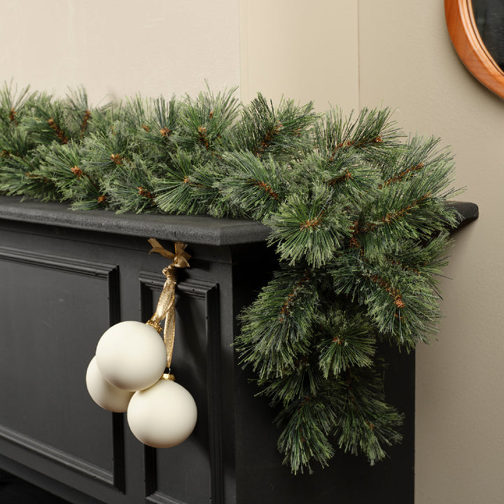 Cashmere garland indoor green D.25cm x L.270cm