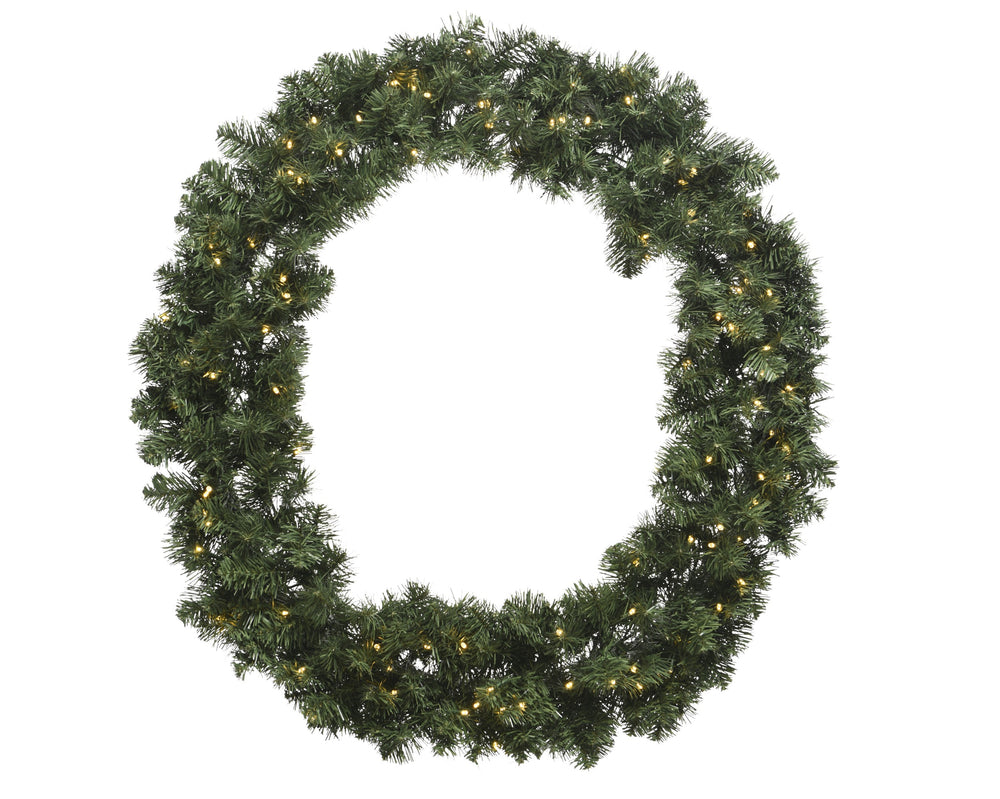 Imperial Christmas wreath with LED lights, 60cm, alternate view