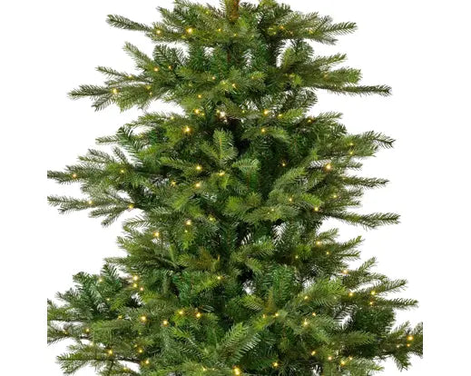 Grandis Fir Pre-Lit Artificial Christmas Tree with Warm White Micro LEDs - 8 ft / 240 cm
