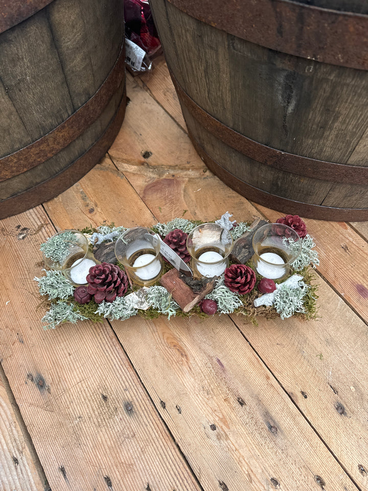 Christmas L Arrangement Plateau Mixed 3 Colours