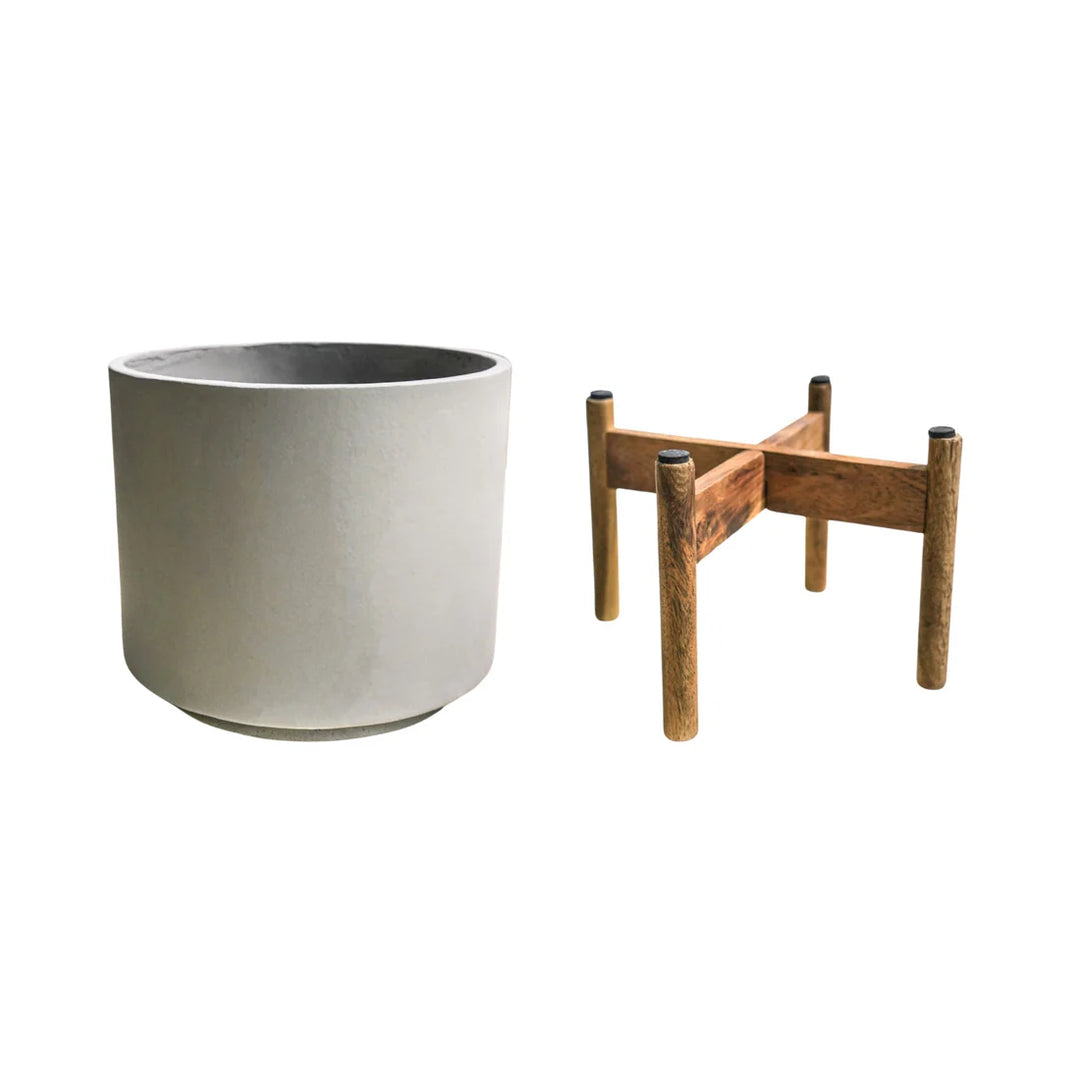 vigo concrete grey Planter with stand Ø28cm