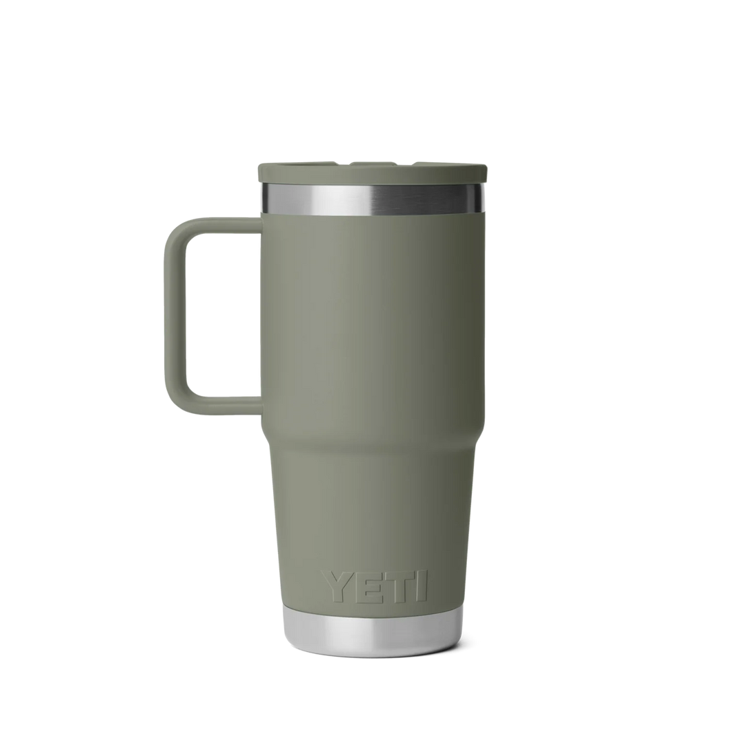 YETI RAMBLER 20 OZ TRAVEL STRAW MUG PAMPA GREEN