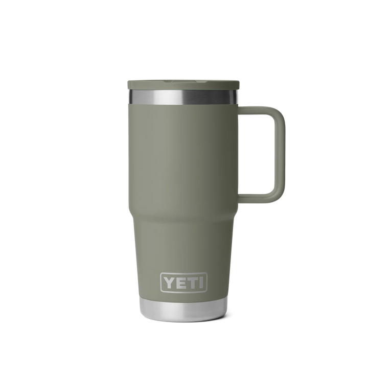 YETI RAMBLER 20 OZ TRAVEL STRAW MUG PAMPA GREEN