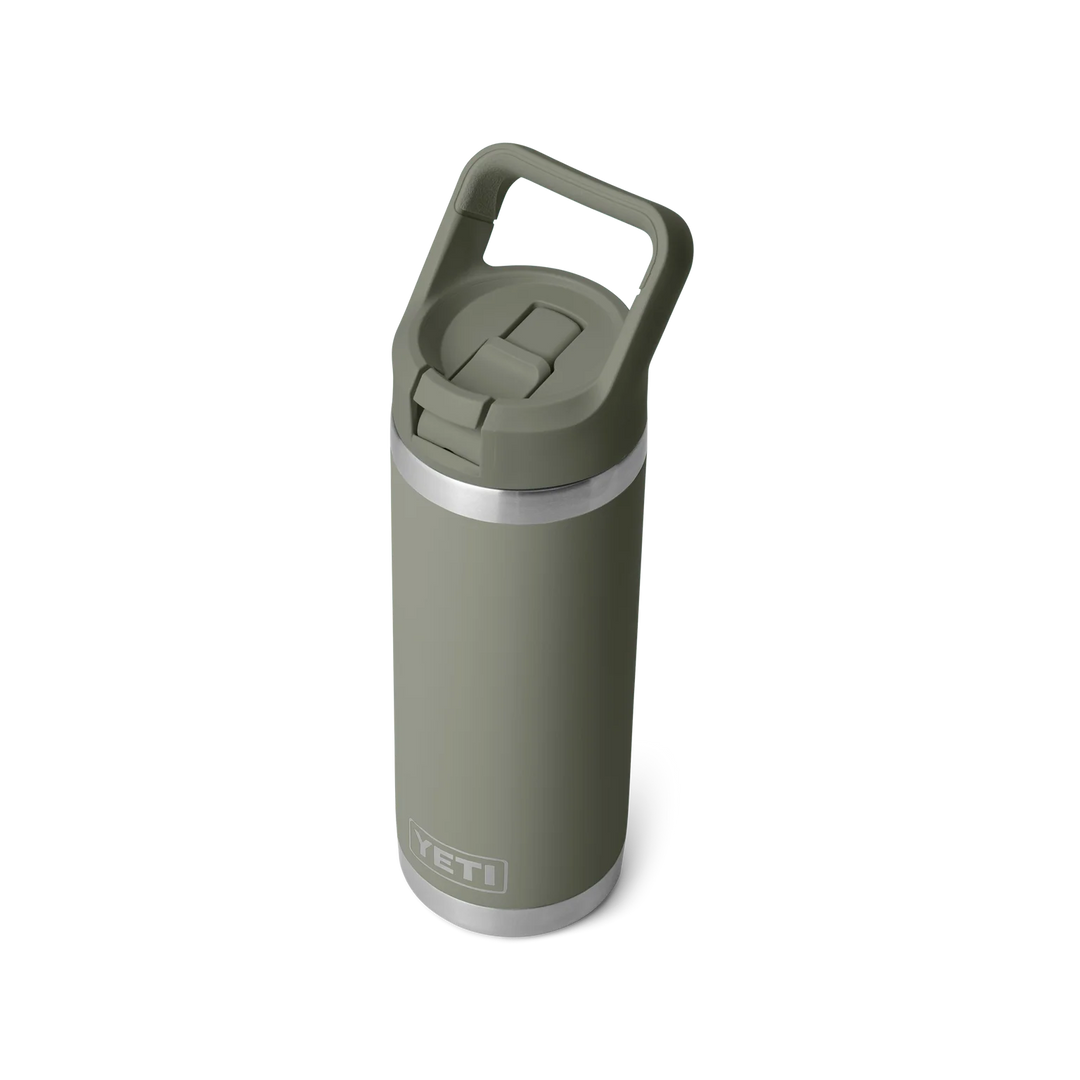 YETI RAMBLER 18 OZ COLOUR STRAW BOTTLE PAMPA GREEN